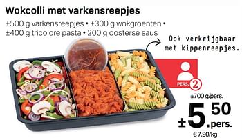 Promotions Wokcolli met varkensreepjes - Huismerk - Buurtslagers - Valide de 03/01/2020 à 30/01/2020 chez Buurtslagers