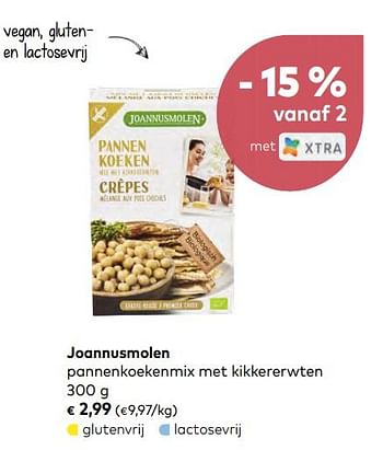 Promoties Joannusmolen pannenkoekenmix met kikkererwten - Joannusmolen - Geldig van 01/01/2020 tot 04/02/2020 bij Bioplanet
