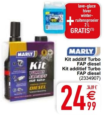 Promoties Kit additif turbo fap diesel kit additief turbo fap diesel - Marly - Geldig van 07/01/2020 tot 20/01/2020 bij Cora