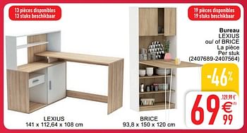 Promotion Cora Bureau Niche Bureau Met Nis Aristote Produit Maison Cora Meubles Valide Jusqua 4 Promobutler