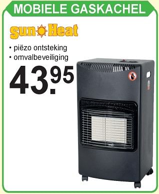 opwinding Lucht Bulk Sun Heat Mobiele gaskachel - Promotie bij Van Cranenbroek