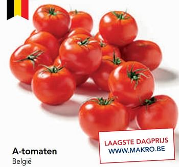 Promoties A-tomaten - Huismerk - Makro - Geldig van 15/01/2020 tot 28/01/2020 bij Makro