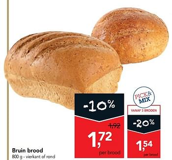 Promotions Bruin brood - Produit maison - Makro - Valide de 15/01/2020 à 28/01/2020 chez Makro