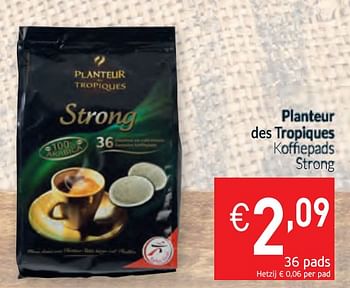 Promoties Planteur des tropiques koffepads strong - Planteur des Tropiques - Geldig van 02/01/2020 tot 31/01/2020 bij Intermarche