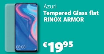 Promoties Azuri tempered glass flat rinox armor - Azuri - Geldig van 07/01/2020 tot 13/02/2020 bij Base