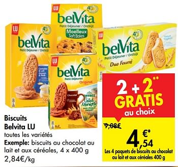 Promotions Biscuits belvita lu - Lu - Valide de 08/01/2020 à 20/01/2020 chez Carrefour