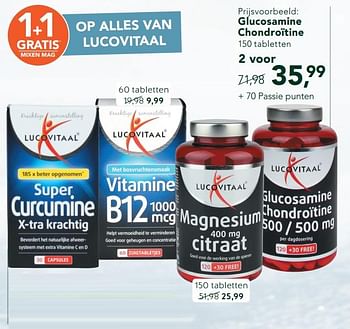 Promoties Glucosamine chondroïtine - Lucovitaal - Geldig van 30/12/2019 tot 26/01/2020 bij Holland & Barret