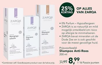Promotions Op alles van zarqa shampoo anti-roos - Zarqa - Valide de 30/12/2019 à 26/01/2020 chez Holland & Barret