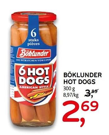 Promoties Böklunder hot dogs - Böklunder - Geldig van 08/01/2020 tot 21/01/2020 bij C&B