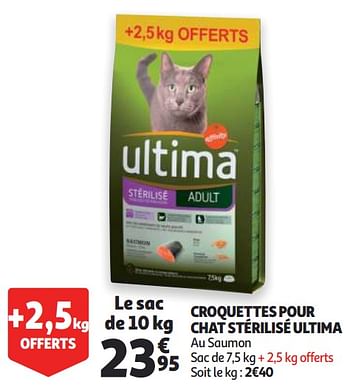 Promotion Auchan Ronq Croquettes Pour Chat Sterilise Ultima Ultima Animaux Accessoires Valide Jusqua 4 Promobutler