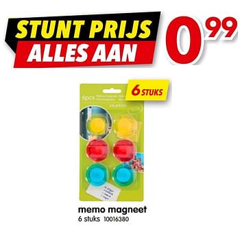 Promoties Memo magneet - Huismerk - Yess - Geldig van 07/01/2020 tot 31/01/2020 bij yess!