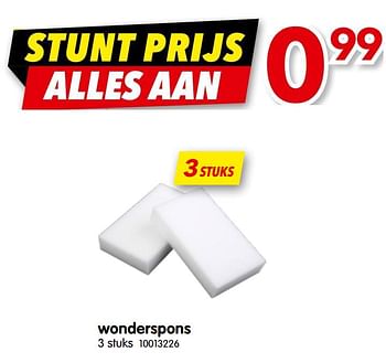 Promoties Wonderspons - Huismerk - Yess - Geldig van 07/01/2020 tot 31/01/2020 bij yess!