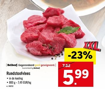 Promoties Rundstoofvlees - Huismerk - Lidl - Geldig van 20/01/2020 tot 25/01/2020 bij Lidl