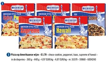 Promoties Pizza op amerikaanse wijze - Mcennedy - Geldig van 20/01/2020 tot 25/01/2020 bij Lidl