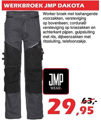 Promoties Werkbroek jmp dakota - JMP - Geldig van 04/01/2020 tot 31/01/2020 bij Itek