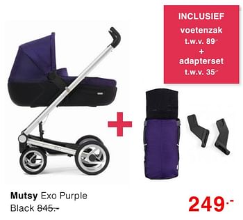 Promoties Mutsy exo purple black - Mutsy - Geldig van 12/01/2020 tot 18/01/2020 bij Baby & Tiener Megastore