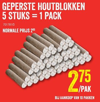 Promotions Geperste houtblokken - Produit Maison - HandyHome - Valide de 09/01/2020 à 26/01/2020 chez HandyHome