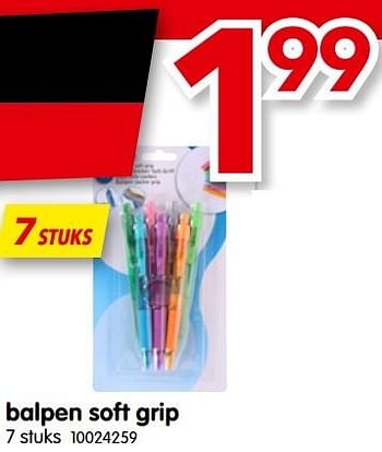 Promoties Balpen soft grip - Huismerk - Yess - Geldig van 07/01/2020 tot 31/01/2020 bij yess!