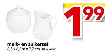 Promotions Melk- en suikerset - Produit Maison - Yess - Valide de 07/01/2020 à 31/01/2020 chez yess!