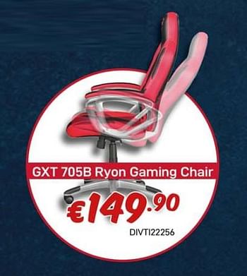 Promotions Gtx 705b ryon gaming chair - Trust - Valide de 03/01/2020 à 31/01/2020 chez Compudeals
