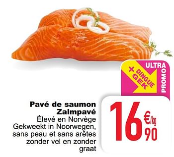 Promoties Pavé de saumon zalmpavé - Huismerk - Cora - Geldig van 14/01/2020 tot 20/01/2020 bij Cora