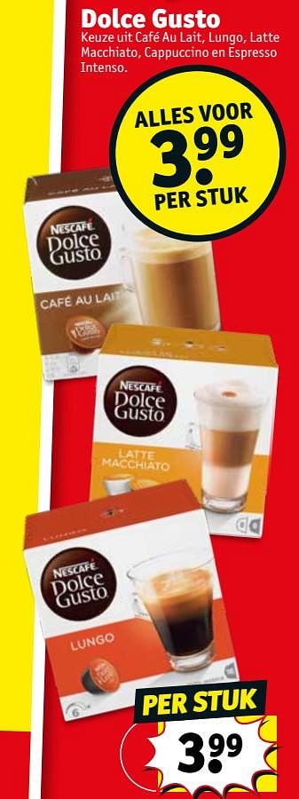 Promoties Dolce gusto - Nescafe - Geldig van 14/01/2020 tot 26/01/2020 bij Kruidvat