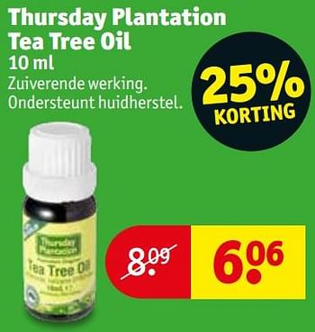 winnaar dikte Purper Huismerk - Kruidvat Thursday plantation tea tree oil - Promotie bij Kruidvat