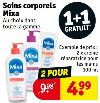 Promotions Soins corporels mixa crème réparatrice pour les mains - Mixa - Valide de 14/01/2020 à 26/01/2020 chez Kruidvat