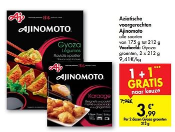 Promotions Gyoza groenten - Ajinomoto  - Valide de 15/01/2020 à 27/01/2020 chez Carrefour