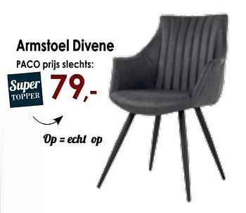 Promoties Armstoel divene - Huismerk - Paco - Geldig van 10/01/2020 tot 03/02/2020 bij Paco