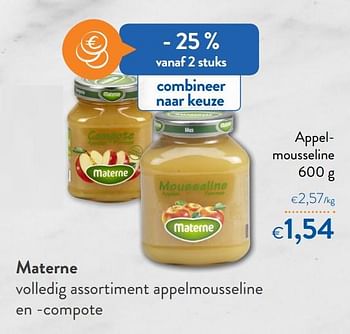 Promoties Materne appelmousseline - Materne - Geldig van 15/01/2020 tot 28/01/2020 bij OKay