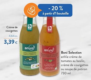 Promotions Boni selection crème de courgettes - Boni - Valide de 15/01/2020 à 28/01/2020 chez OKay