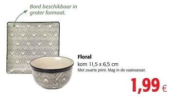 Promoties Floral kom - Floral - Geldig van 15/01/2020 tot 28/01/2020 bij Colruyt