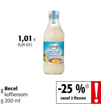 Promotions Becel koffieroom - Becel - Valide de 15/01/2020 à 28/01/2020 chez Colruyt