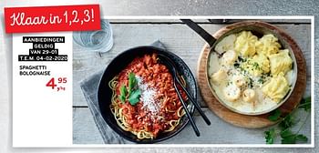 Promotions Spaghetti bolognaise - Produit maison - Alvo - Valide de 29/01/2020 à 04/02/2020 chez Alvo