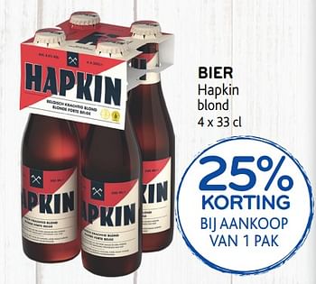 Promoties 25% korting bier hapkin - Hapkin - Geldig van 29/01/2020 tot 11/02/2020 bij Alvo