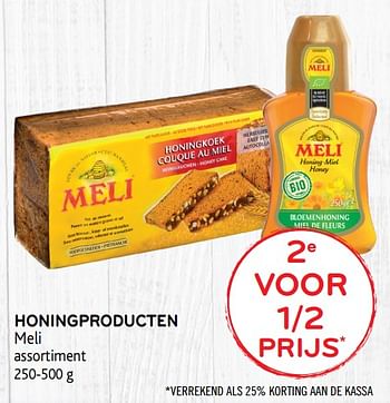 Promoties 2e voor 1-2 prijs honingproducten meli - Meli - Geldig van 29/01/2020 tot 11/02/2020 bij Alvo
