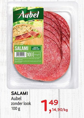 Promoties Salami aubel zonder look - Aubel - Geldig van 29/01/2020 tot 11/02/2020 bij Alvo