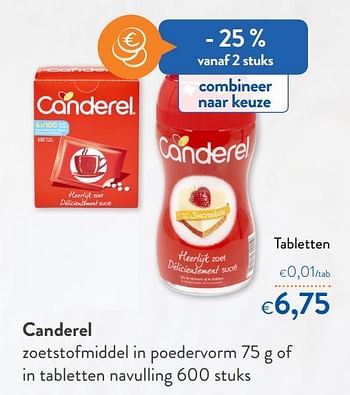 Promoties Canderel tabletten - Canderel - Geldig van 15/01/2020 tot 28/01/2020 bij OKay