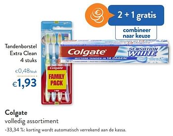 Promoties Colgate tandenborstel extra clean - Colgate - Geldig van 15/01/2020 tot 28/01/2020 bij OKay