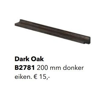 Promoties Dark oak - Huismerk - Kvik - Geldig van 01/01/2020 tot 31/12/2020 bij Kvik Keukens