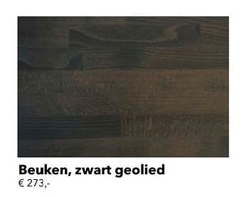 Promoties Beuken, zwart geolied - Huismerk - Kvik - Geldig van 01/01/2020 tot 31/12/2020 bij Kvik Keukens