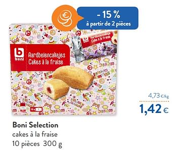 Promotions Boni selection cakes à la fraise - Boni - Valide de 15/01/2020 à 28/01/2020 chez OKay