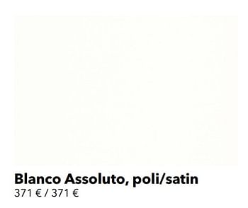 Promotions Blanco assoluto, poli-satin - Huismerk - Kvik - Valide de 01/01/2020 à 31/12/2020 chez Kvik Keukens