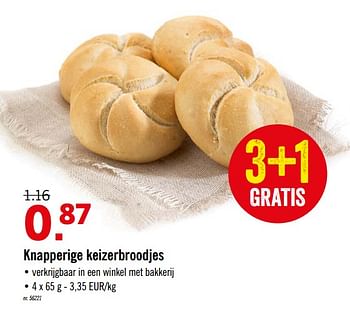 Promoties Knapperige keizerbroodjes - Huismerk - Lidl - Geldig van 27/01/2020 tot 01/02/2020 bij Lidl