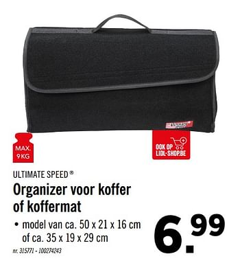 Promoties Organizer voor koffer of koffermat - Ultimate Speed - Geldig van 27/01/2020 tot 01/02/2020 bij Lidl