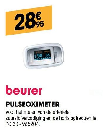 Promoties Beurer pulseoximeter po c30 - Beurer - Geldig van 30/01/2020 tot 15/02/2020 bij Electro Depot