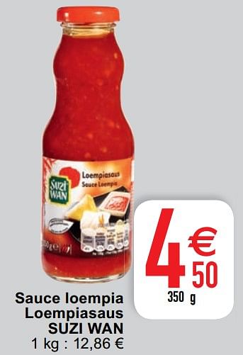 Promoties Sauce loempia loempiasaus suzi wan - Suzi Wan - Geldig van 21/01/2020 tot 27/01/2020 bij Cora
