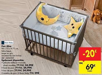 Basic Baby Parc Aline En Promotion Chez Carrefour