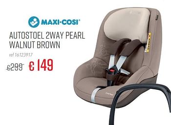 Promoties Autostoel 2way pearl walnut brown - Maxi-cosi - Geldig van 20/01/2020 tot 16/02/2020 bij Europoint